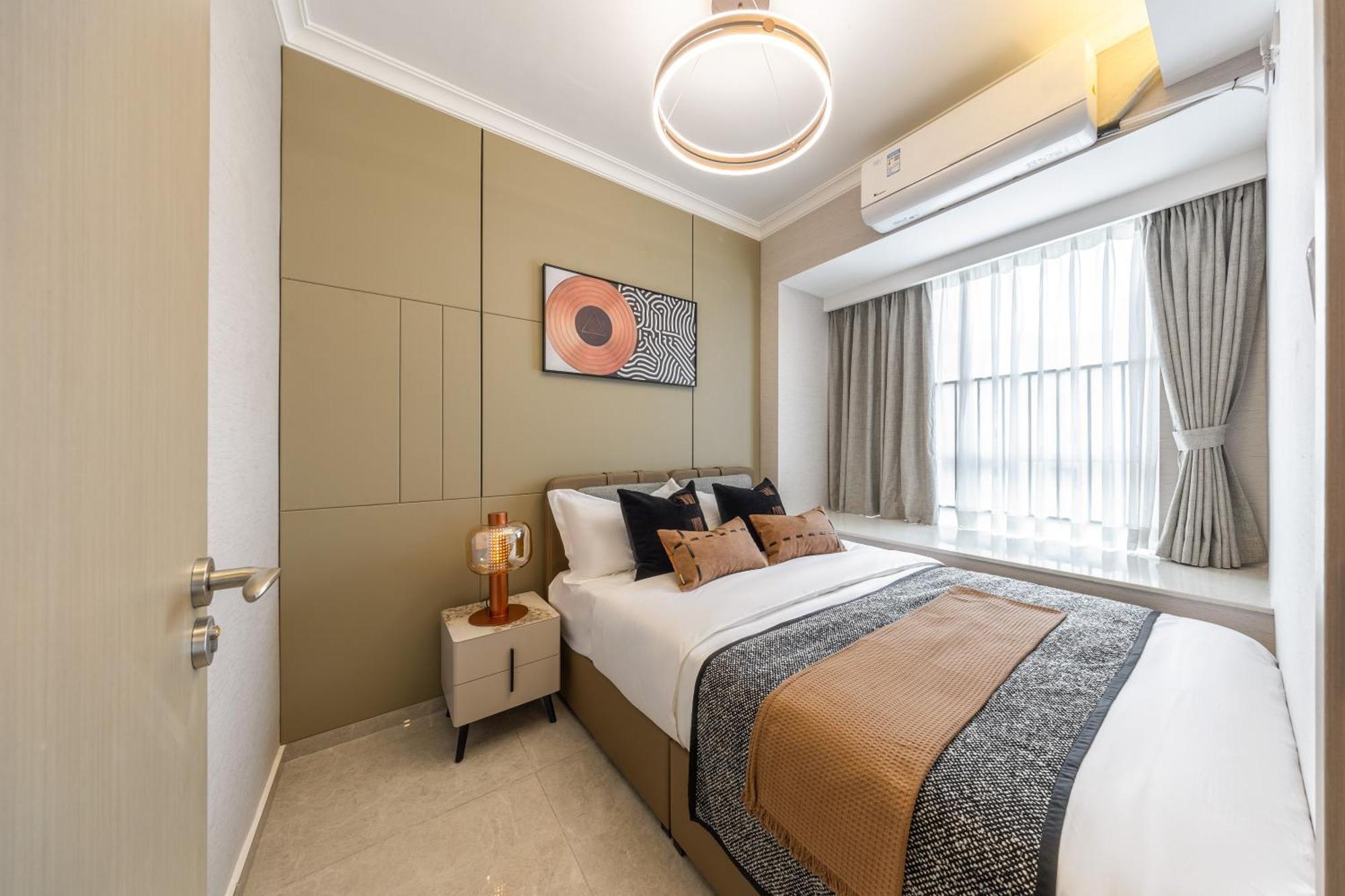 Aparthotel Boruisi Video And Audio Light House - Shenzhen Convention And Exhibition Center Gangxia Metro Station Exterior foto