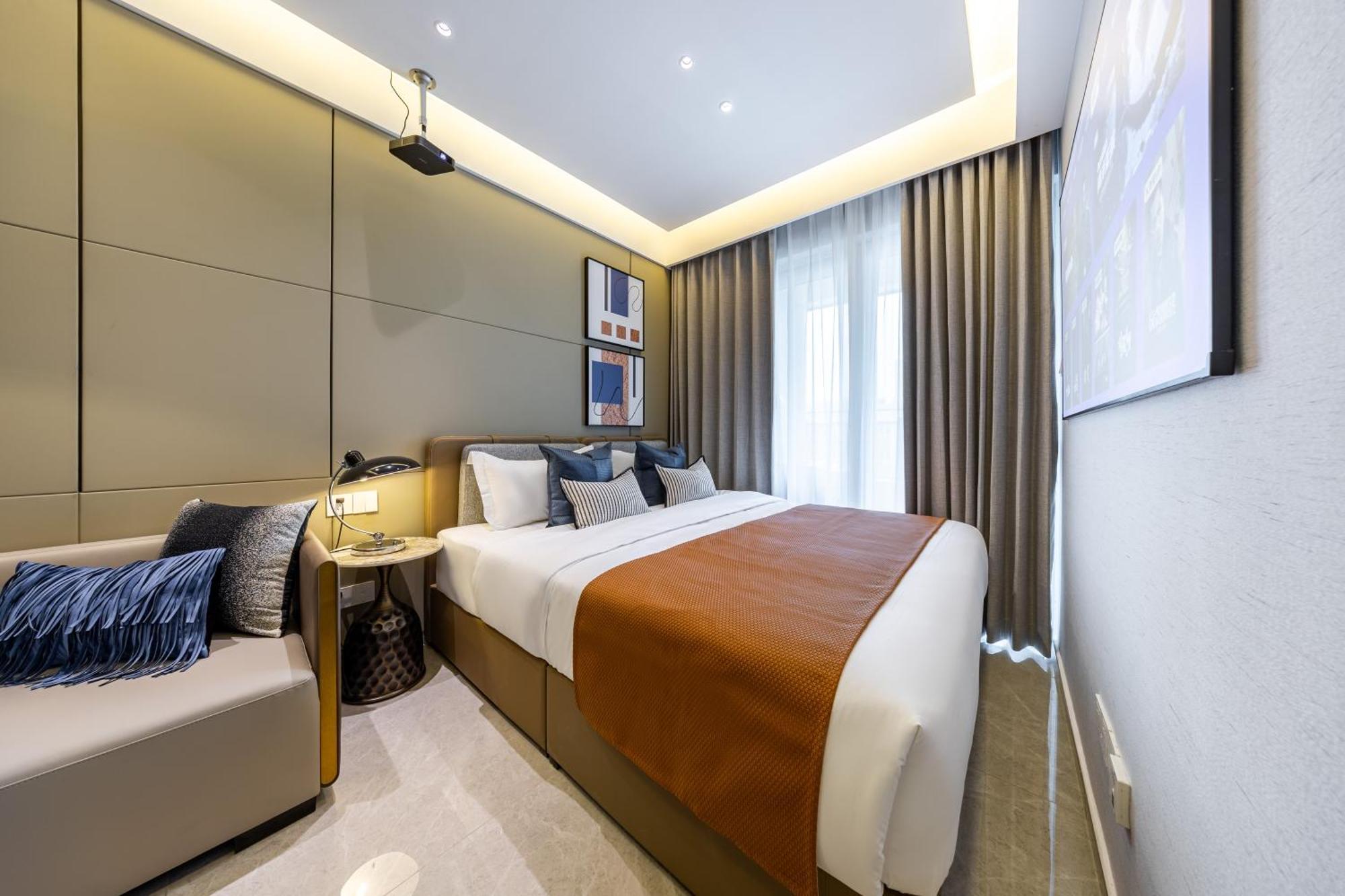Aparthotel Boruisi Video And Audio Light House - Shenzhen Convention And Exhibition Center Gangxia Metro Station Exterior foto